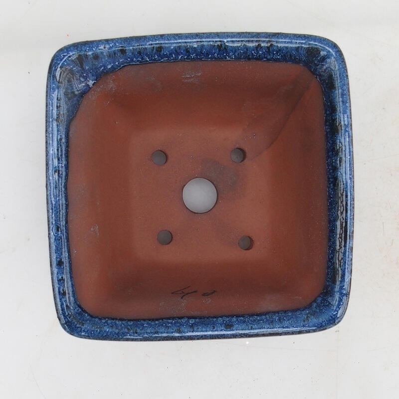 Bonsaischale 12 x 12 x 7 cm, Farbe blau