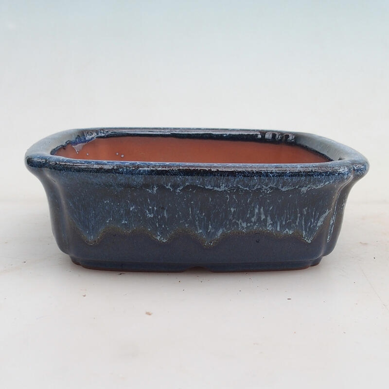 Bonsaischale 15 x 15 x 4,5 cm, Farbe blau