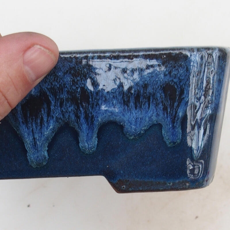 Bonsaischale 17,5 x 13 x 6 cm, Farbe blau