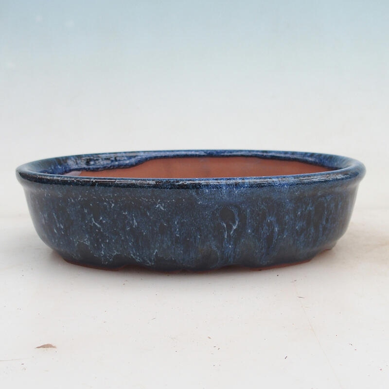 Bonsaischale 18,5 x 15 x 4,5 cm, Farbe blau