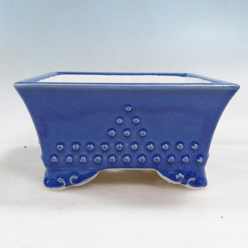 Bonsaischale 18 x 18 x 9 cm, Farbe blau