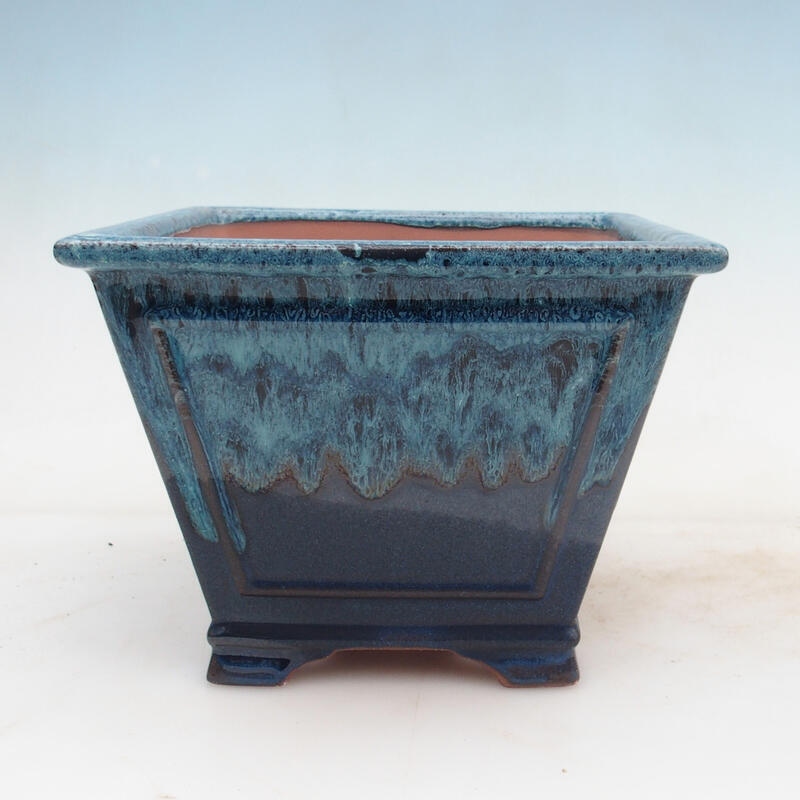 Bonsaischale 20,5 x 20,5 x 15 cm, Farbe blau