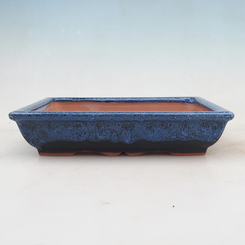 Bonsaischale 21 x 16,5 x 4,5 cm, Farbe blau