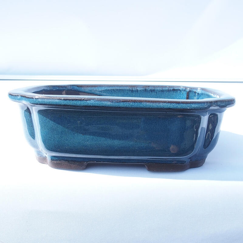 Bonsaischale 24 x 18,5 x 8 cm Farbe blau