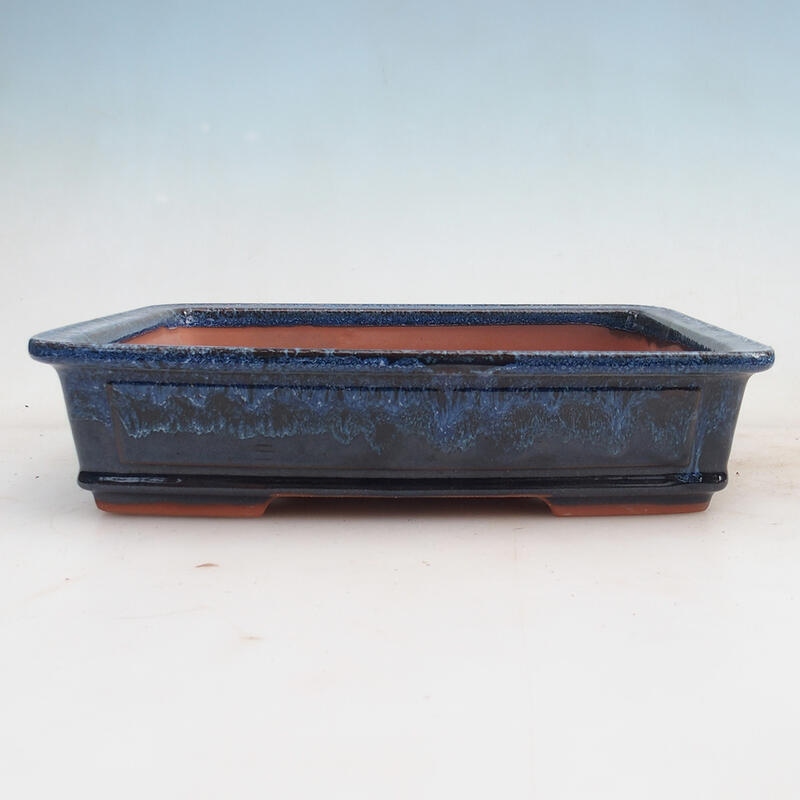 Bonsaischale 25 x 20 x 6 cm, Farbe blau