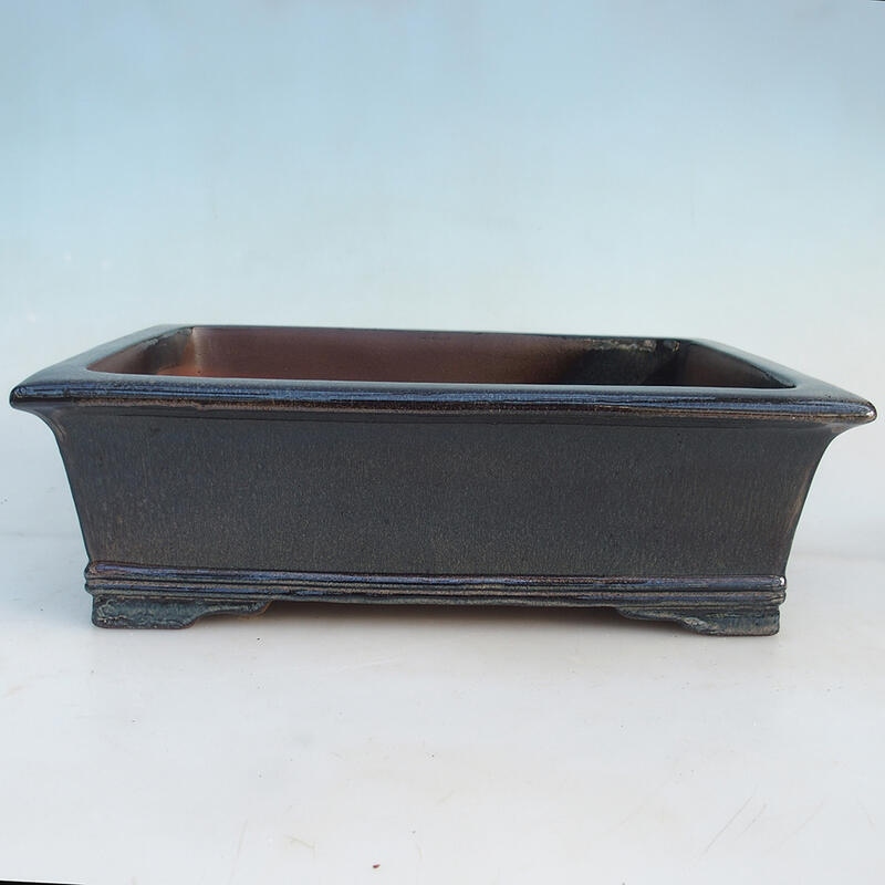 Bonsaischale 40,5 x 28,5 x 13 cm, Farbe Schwarz - Nur Palettentransport