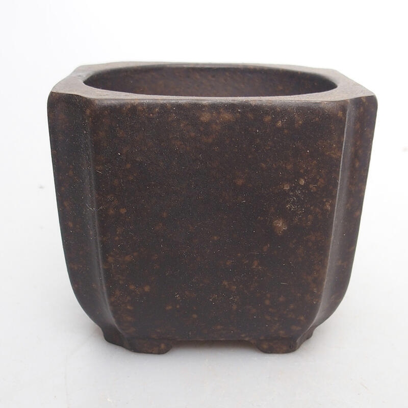 Bonsaischale 7 x 7 x 6 cm, Farbe brauner Ocker