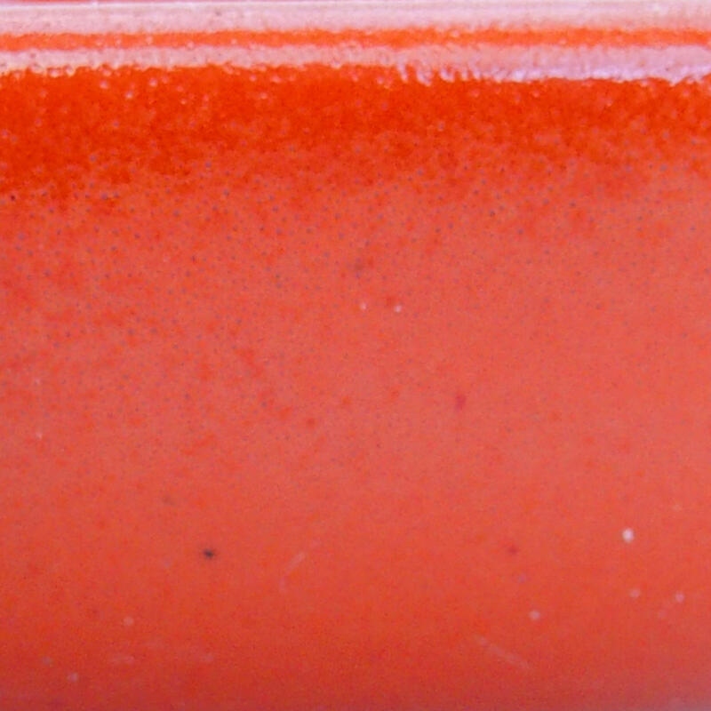 Keramik-Bonsaischale 10,5 x 9 x 3,5 cm, Farbe Orange