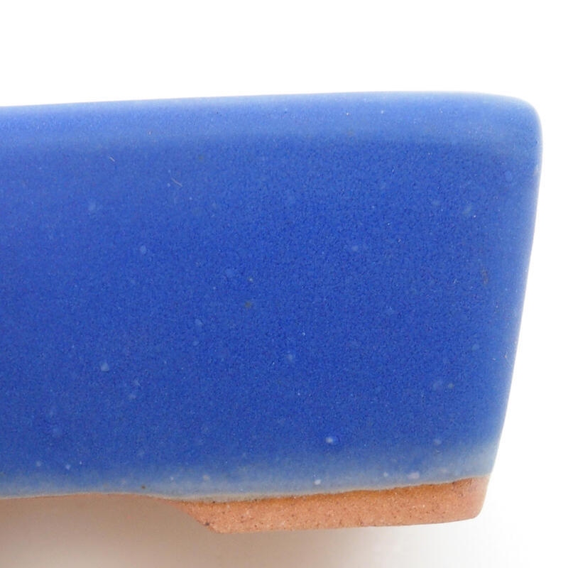 Bonsaischale aus Keramik 10 x 7,5 x 3,5 cm, Farbe blau