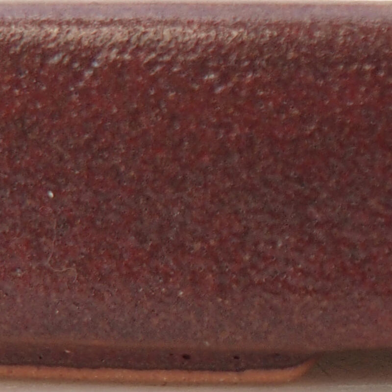 Keramik-Bonsaischale 10 x 7 x 2 cm, Farbe braun