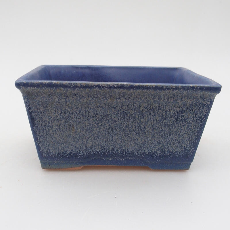 Keramik-Bonsaischale 11,5 x 9 x 5,5 cm, Farbe Blau