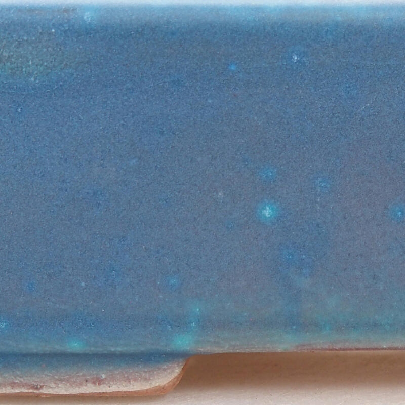 Keramik-Bonsaischale 11 x 8,5 x 3,5 cm, Farbe Blau