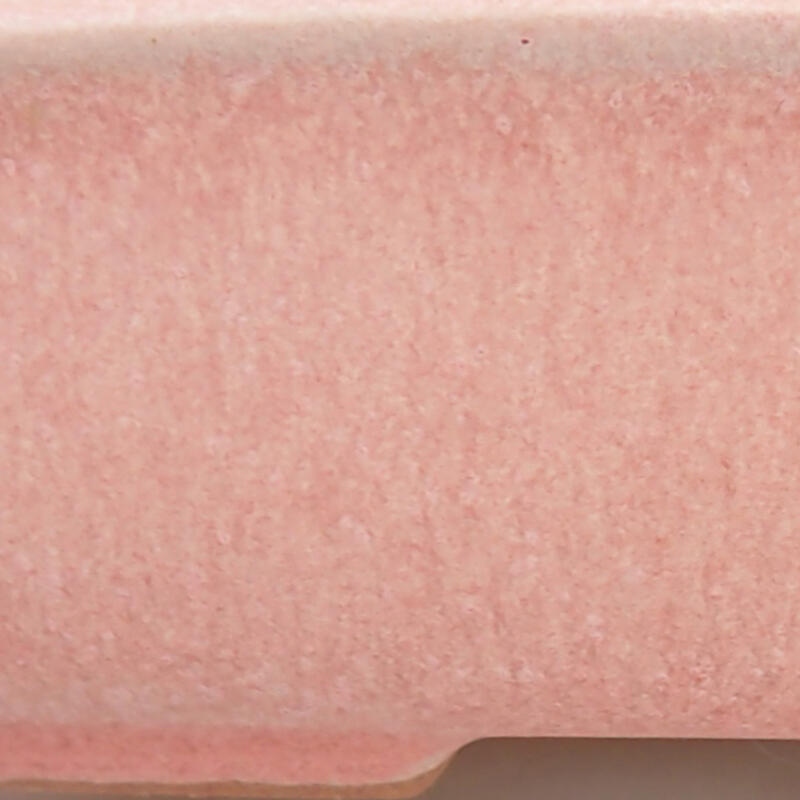 Keramik-Bonsaischale 12 x 8,5 x 3 cm, Farbe rosa