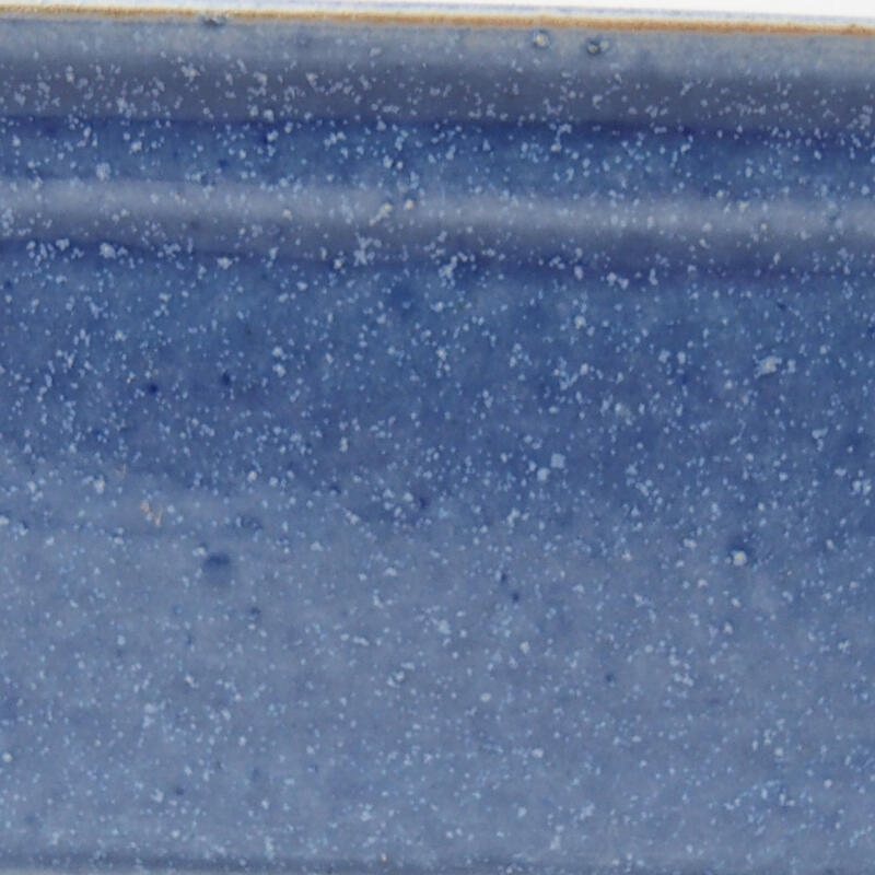 Keramik-Bonsaischale 12 x 8,5 x 4,5 cm, Farbe Blau