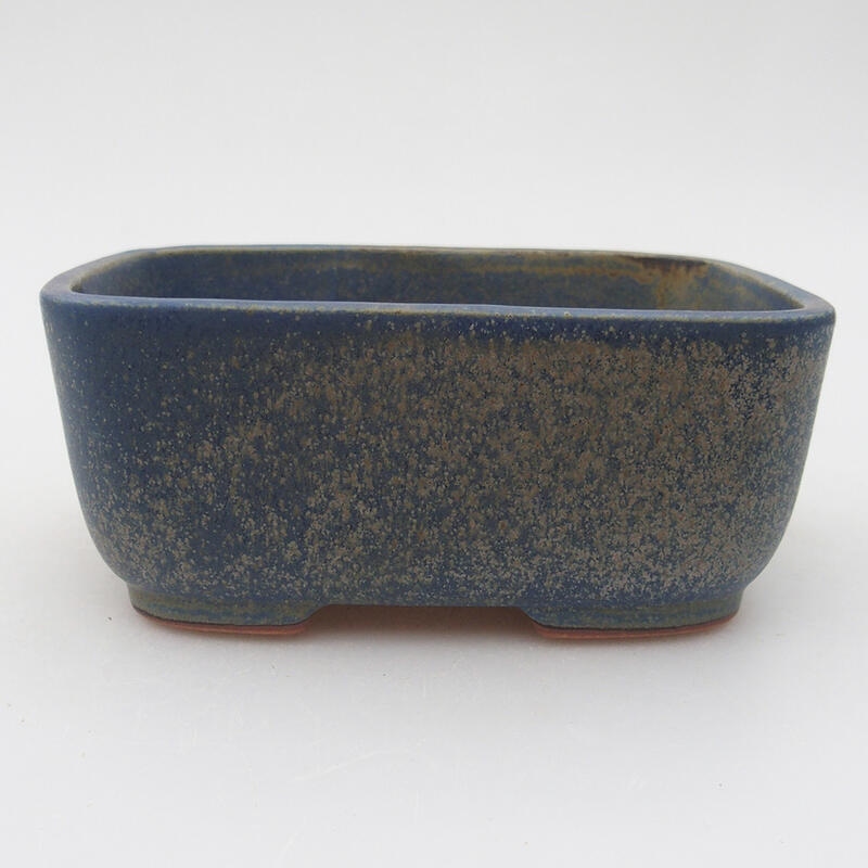 Keramik-Bonsaischale 12 x 9 x 5 cm, Farbe Blau