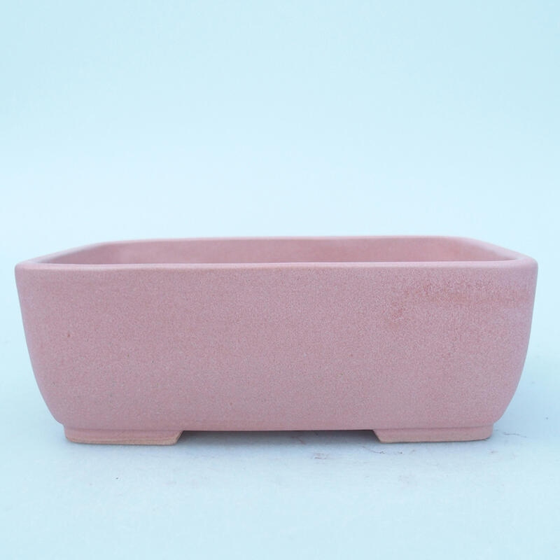 Keramik-Bonsaischale 16 x 11 x 5,5 cm, Farbe rosa