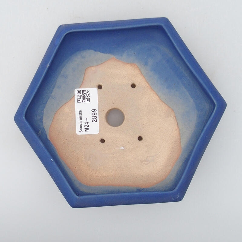 Keramik-Bonsaischale 16 x 14 x 3 cm, Farbe Blau