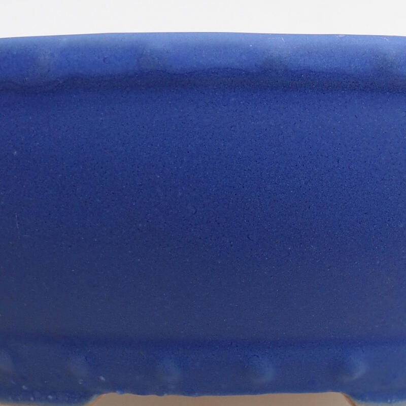 Keramik-Bonsaischale 17,5 x 17,5 x 5 cm, Farbe Blau