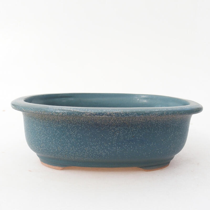 Keramik-Bonsaischale 18 x 15 x 6 cm, Farbe Blau