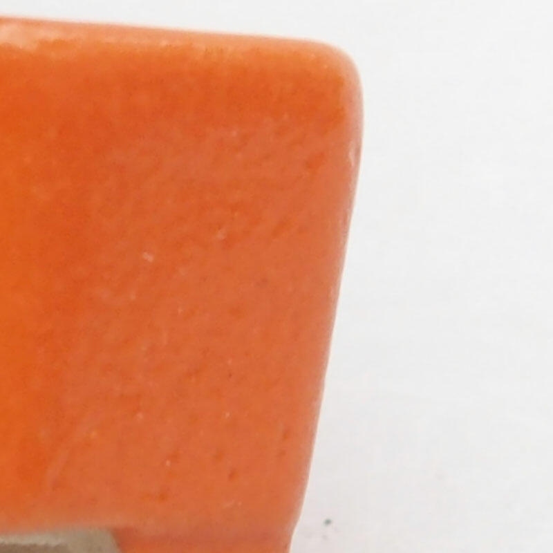 Keramik-Bonsaischale 2,5 x 2 x 1,5 cm, Farbe Orange