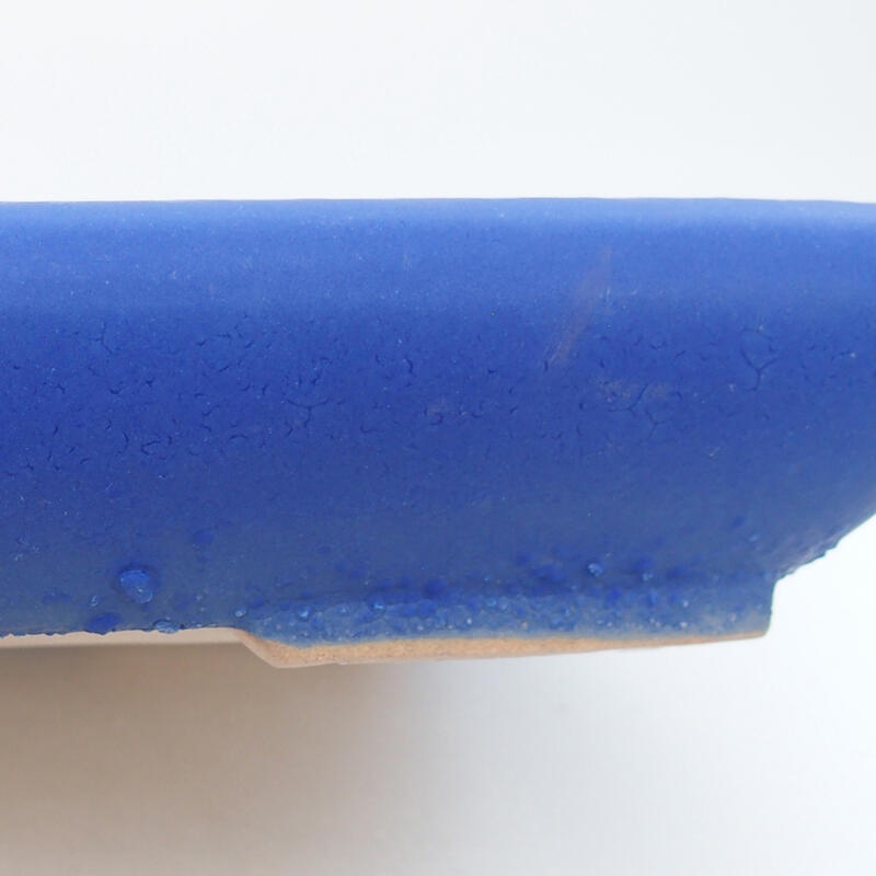 Keramik-Bonsaischale 23,5 x 17 x 4 cm, Farbe Blau