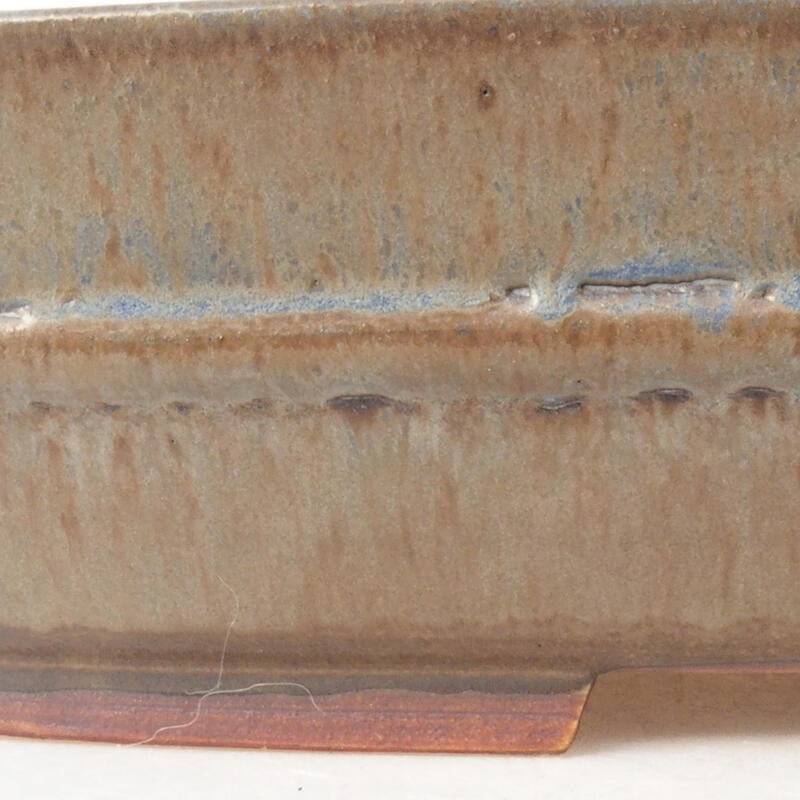 Keramik-Bonsaischale 29 x 24 x 7 cm, Farbe Blau