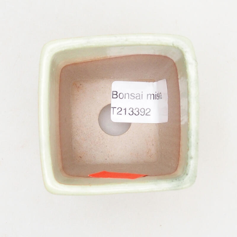 Bonsaischale aus Keramik 5,5 x 5,5 x 6 cm, Farbe gelb