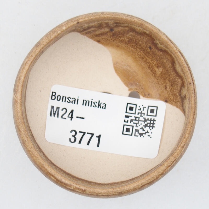 Bonsaischale aus Keramik 5 x 5 x 2,5 cm, beige