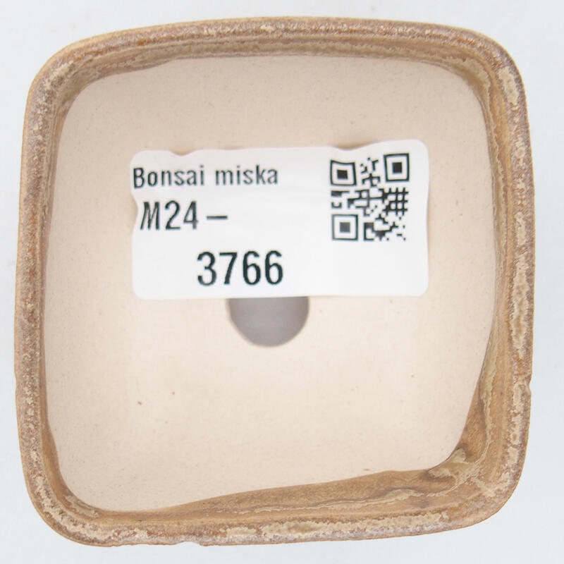 Bonsaischale aus Keramik, 5 x 5 x 3 cm, beige