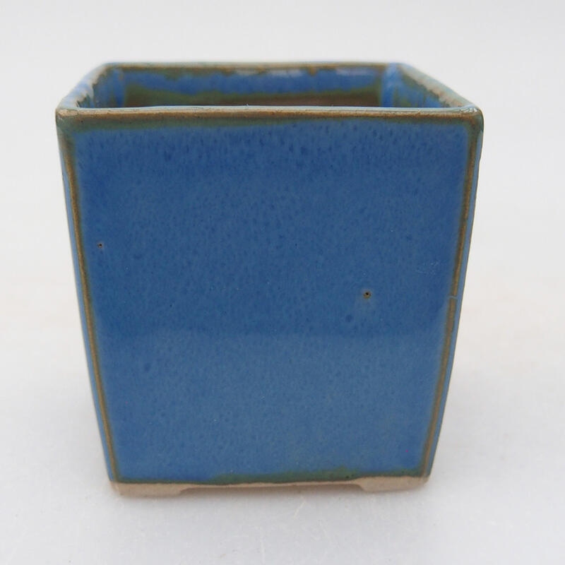 Keramik Bonsai Schale 5 x 5 x 5 cm, blau