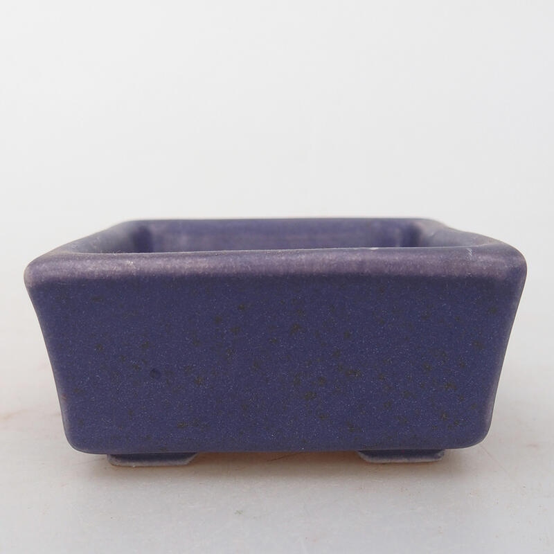 Keramik-Bonsaischale 7 x 7 x 3 cm, Farbe Lila