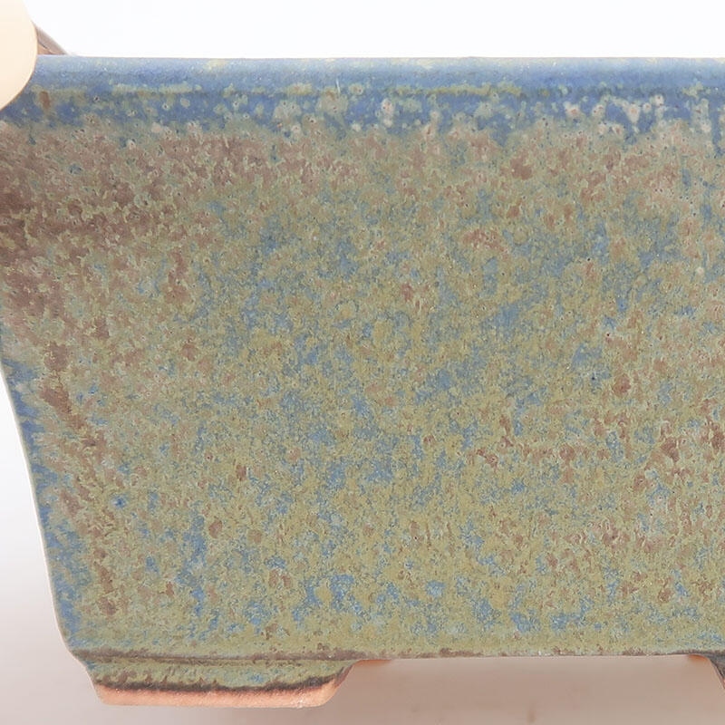 Keramik-Bonsaischale 8,5 x 6 x 4 cm, Farbe Blau