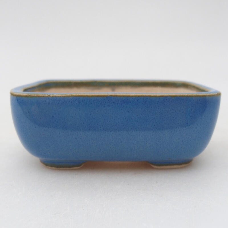 Bonsaischale aus Keramik 8 x 6,5 x 3 cm, Farbe blau