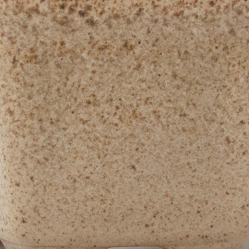 Keramik-Bonsaischale 8 x 7 x 4 cm, Farbe Beige