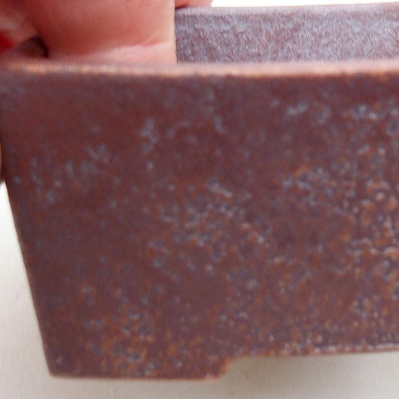 Bonsaischale aus Keramik 9 x 6 x 3,5 cm, Farbe braun