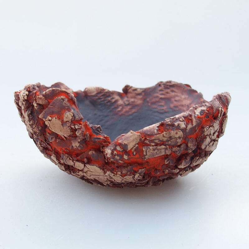 Keramikschale 10,5 x 10 x 5 cm, Farbe orange