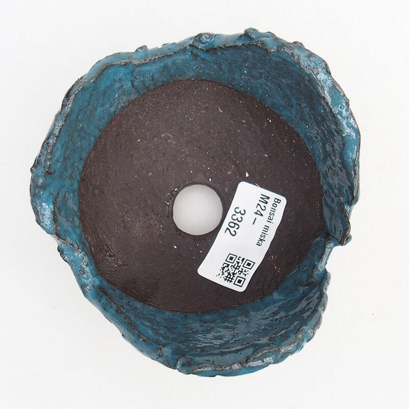 Keramikschale 10 x 10 x 6,5 cm, Farbe blau