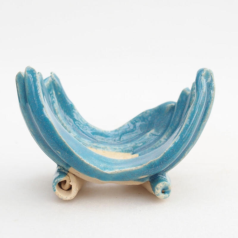 Keramikschale 10 x 7,5 x 6 cm, Farbe blau