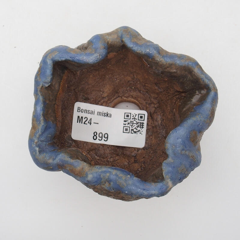 Keramikschale 7,5 x 6 x 5 cm, Farbe blaubraun