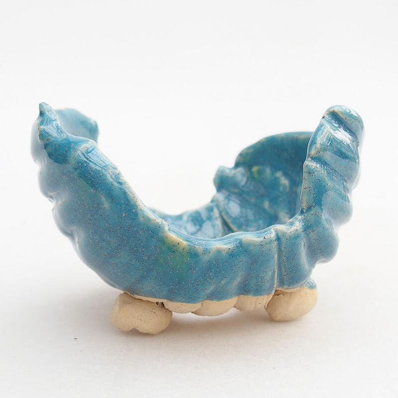 Keramikschale 8,5 x 7,5 x 6 cm, Farbe blau