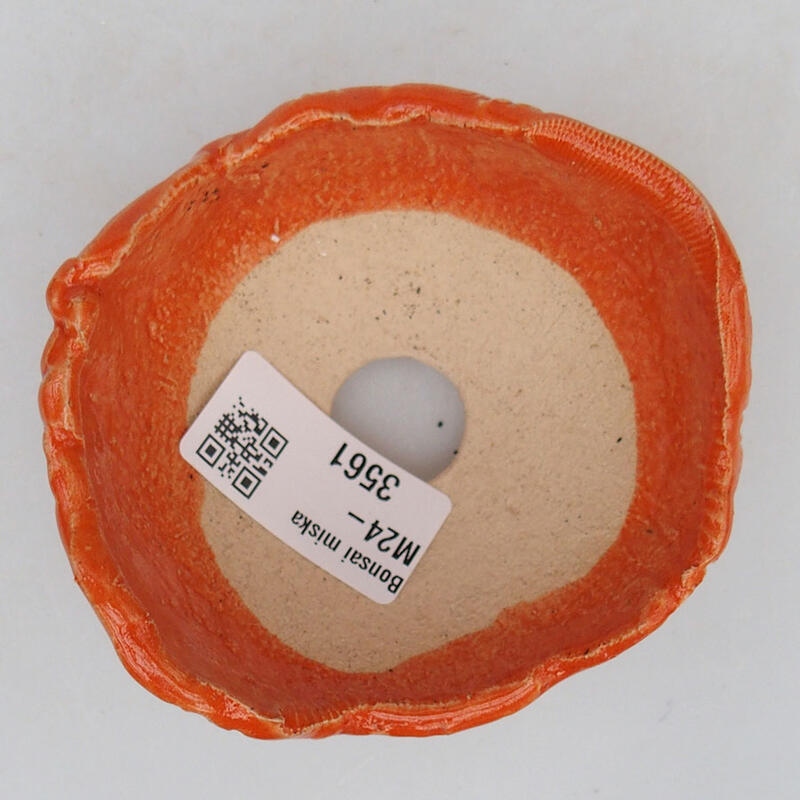 Keramikschale 8,5 x 8 x 5 cm, Farbe Orange