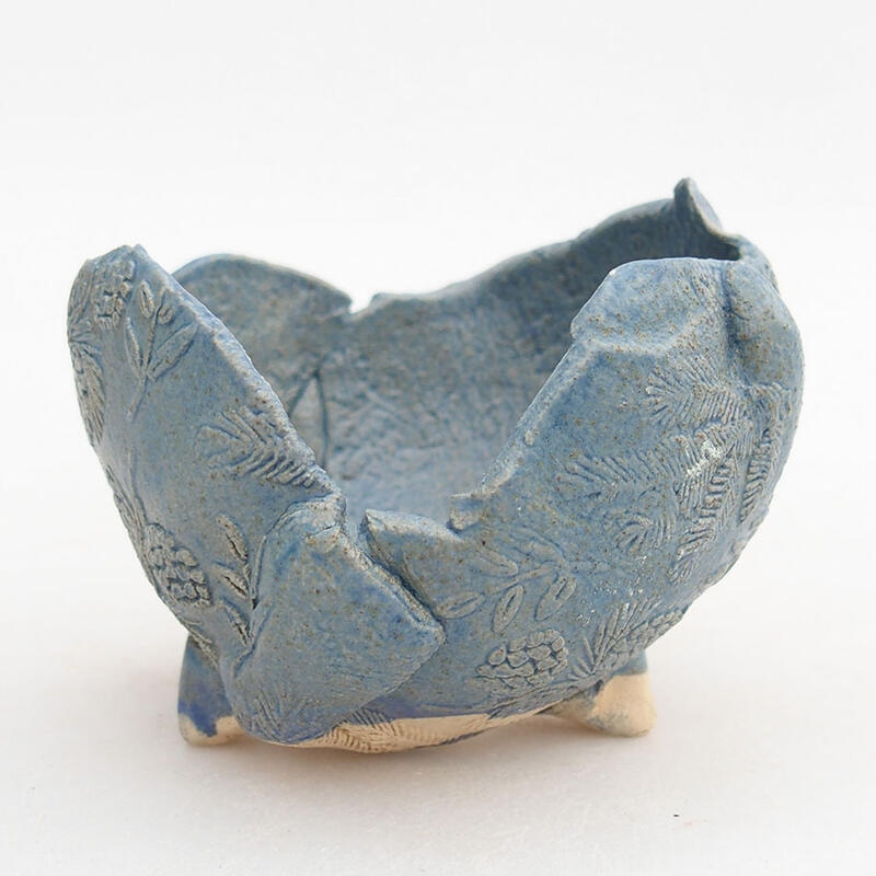 Keramikschale 8 x 7,5 x 7 cm, Farbe Blau