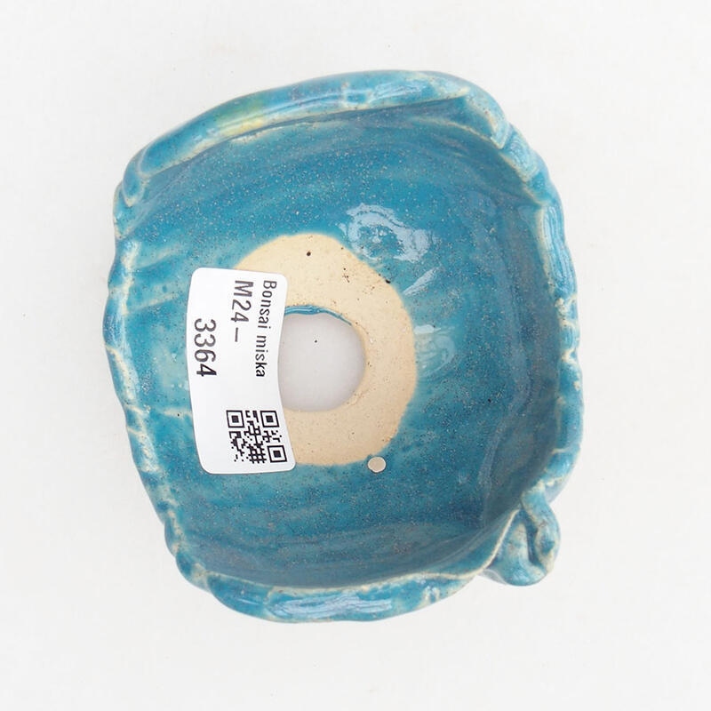 Keramikschale 8 x 8 x 6 cm, Farbe blau