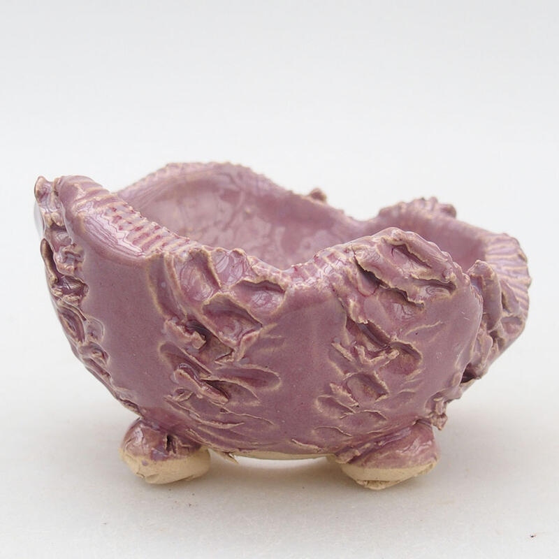 Keramikschale 9,5 x 9 x 6 cm, Farbe Lila