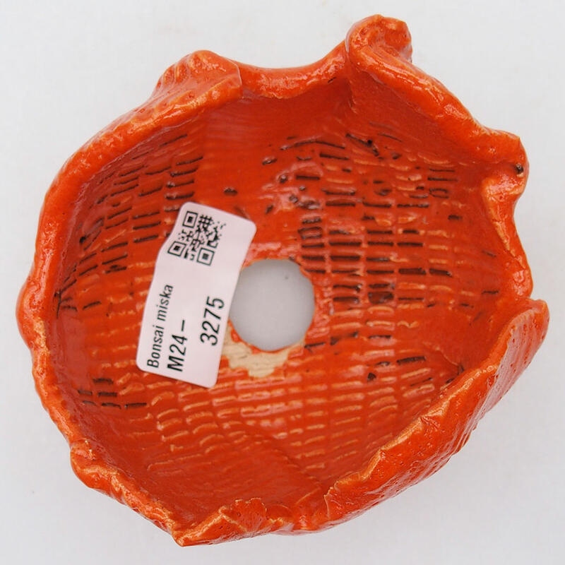 Keramikschale 9 x 8,5 x 6,5 cm, Farbe Orange