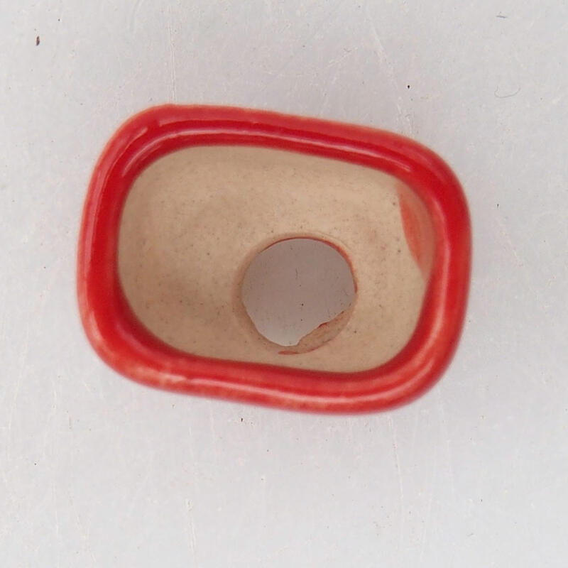 Mini-Bonsaischale 1,5 x 1 x 1 cm, Farbe rot