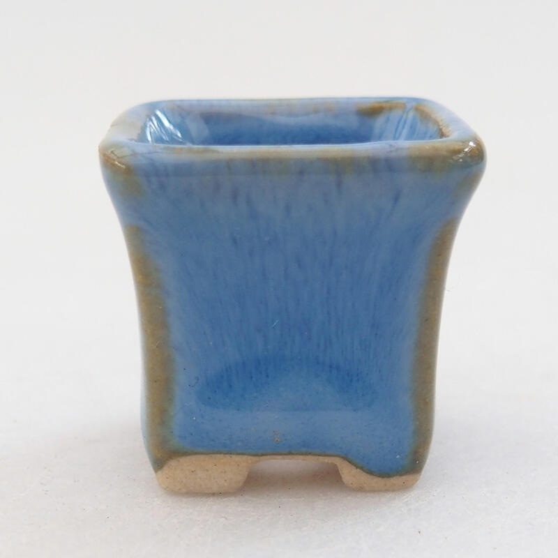 Mini-Bonsaischale 2,5 x 2,5 x 2,5 cm, Farbe blau