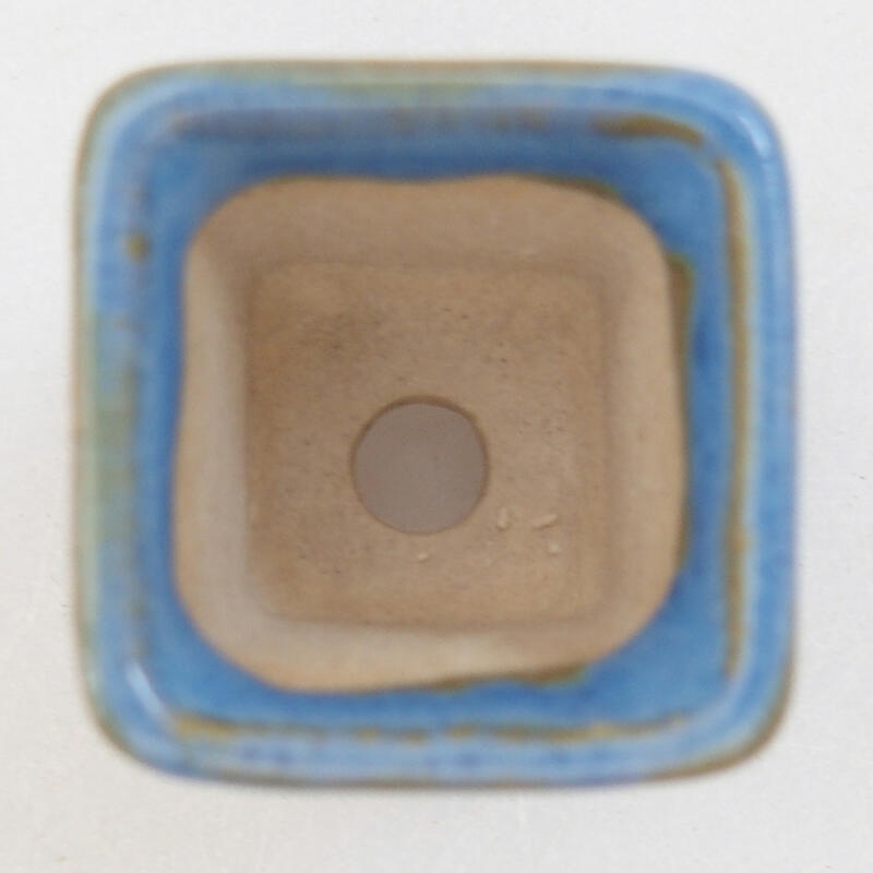 Mini-Bonsaischale 2,5 x 2,5 x 2,5 cm, Farbe blau