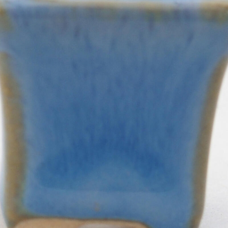 Mini-Bonsaischale 2,5 x 2,5 x 2,5 cm, Farbe blau