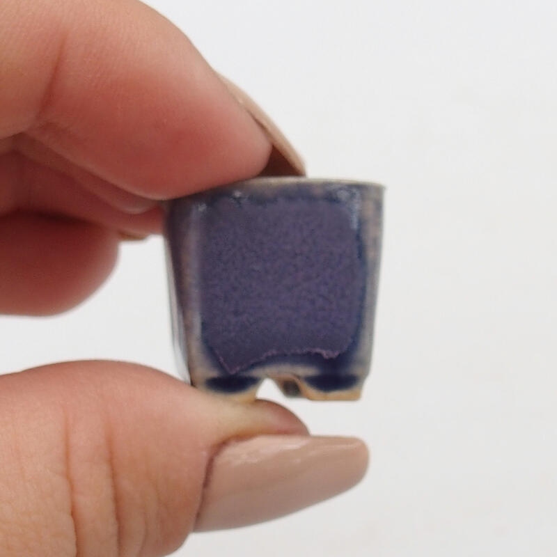 Mini-Bonsaischale 2 x 2 x 2 cm, Farbe Lila